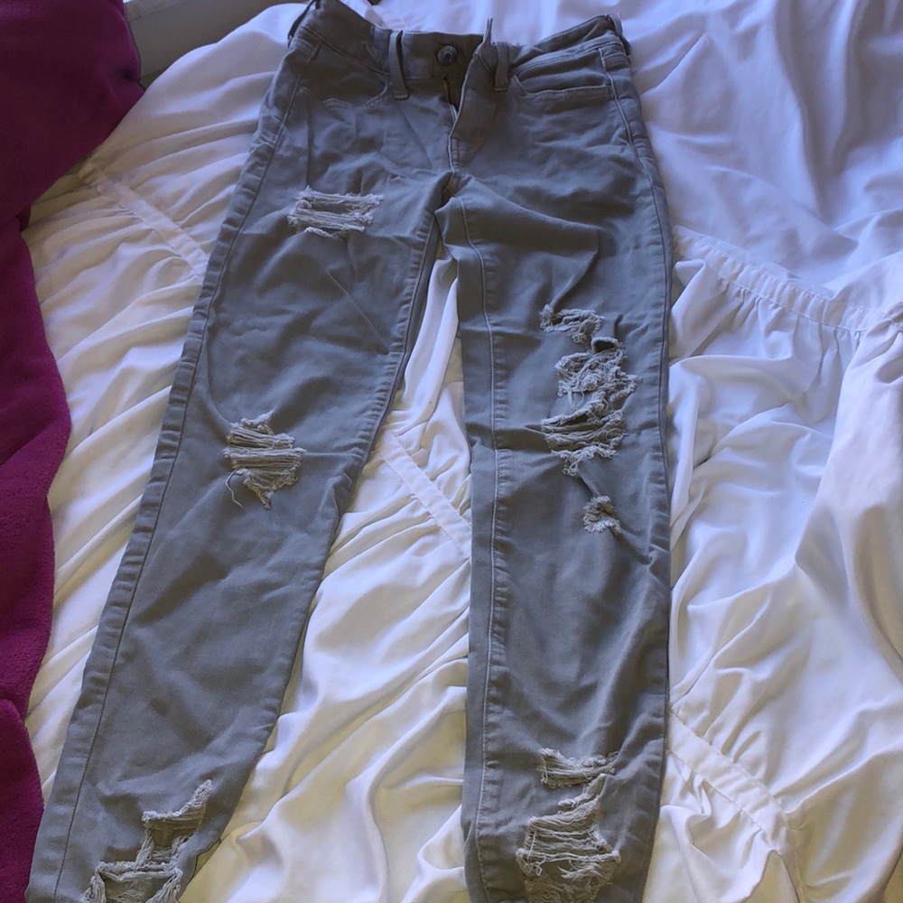 American eagle ripped jeggins